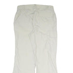 CRANE Womens White Relaxed Straight Trousers W34 L29 Zip Polyester Blend