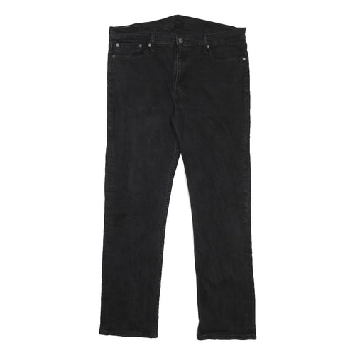 LEVI'S 514 Slim Mens Jeans Black Slim Straight Denim Medium W40 L34 Authentic