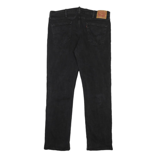 LEVI'S 514 Slim Mens Jeans Black Slim Straight Denim Medium W40 L34 Authentic