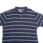 NAUTICA Mens Polo Shirt Blue Striped XL