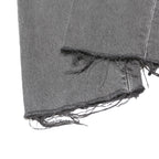 LEVI'S 501 Womens Jeans Black Regular Straight Denim Rinse W24 L26 Raw Hem