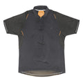 ADIDAS Mens Black & Orange Polyester Blend Short Sleeve Polo Shirt XL Sports