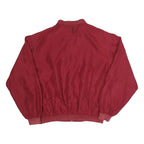 SILVERWOODS Mens Maroon Zip Jacket XL Polyester Blend Casual Lightweight