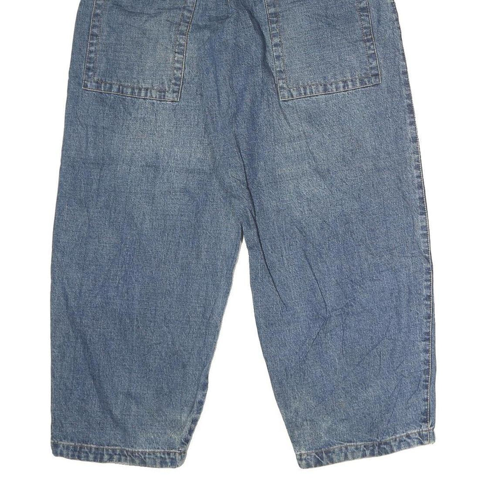 Womens Blue Regular Fit Straight Denim Cotton Jeans W24 L28 Casual Zip Closure