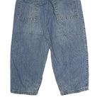 Womens Blue Regular Fit Straight Denim Cotton Jeans W24 L28 Casual Zip Closure