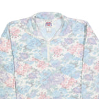 NO EXCUSES Womens Cream Floral Patterned Jumper Round Neck Basic Knit S