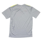 PUMA Mens Grey & Yellow Sports T-Shirt 2XL Short Sleeve Crew Neck Breathable