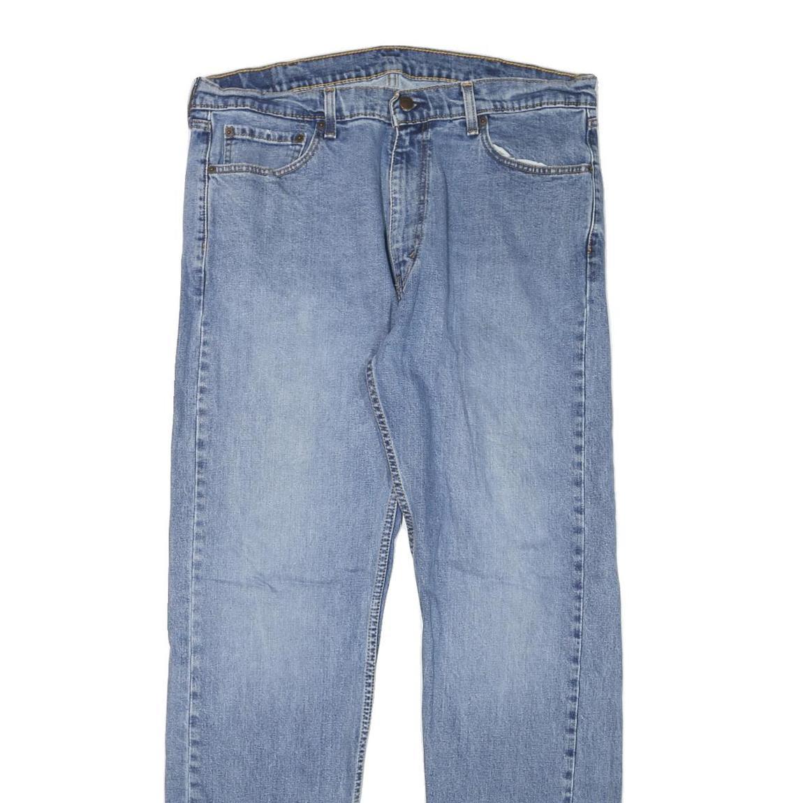 LEVI'S 505 Mens Regular Fit Straight Denim Medium W36 L33 Classic Zip Jeans