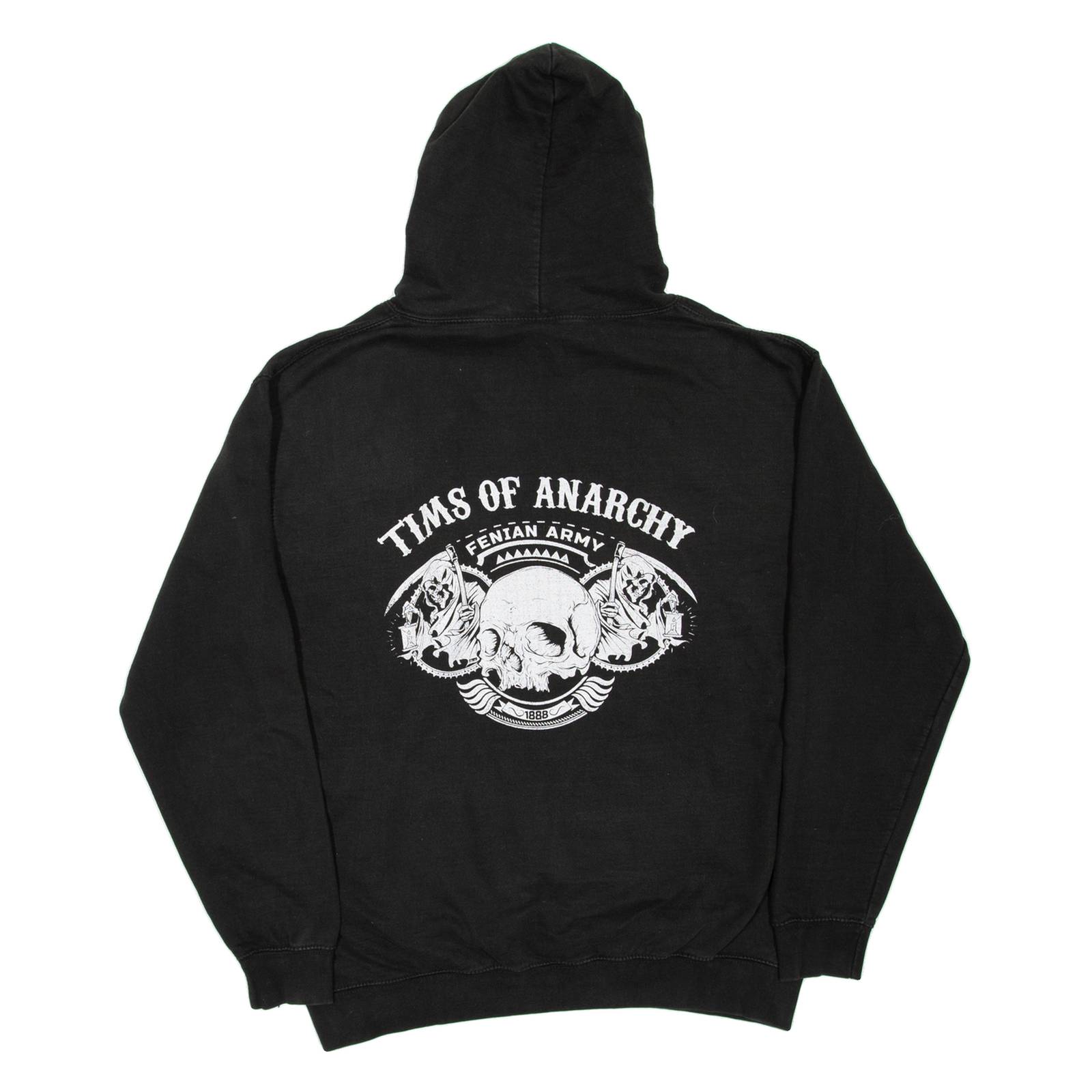 AWD Grim Reaper Skulls Mens Black Hoodie XL
