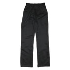 WRANGLER Womens Black Relaxed Straight Trousers W27 L32 Cotton Blend Zip