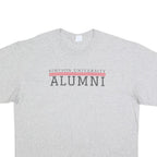 PORT & COMPANY Mens Grey Simpson University Alumni Graphic T-Shirt XL Short