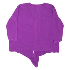 WHITE STUFF Womens Jumper Purple Tight Knit 3/4 Sleeve UK 12