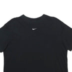 NIKE Womens Black Crop T-Shirt M Short Sleeve Crew Neck Sportswear