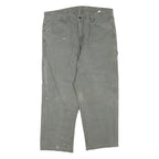 DICKIES Mens Regular Fit Straight Leg Denim Grey Cotton Blend W38 L23 Workwear