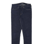 JACK WILLS Mens Slim Skinny Denim Dark Blue Cotton Blend Zip W28 L32 Stretch
