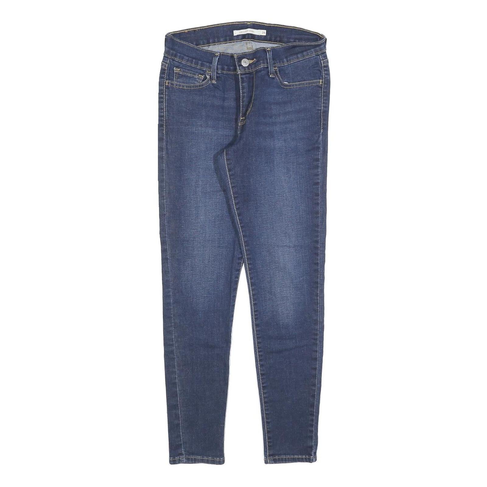 LEVI'S 710 Womens Jeans Blue Slim Skinny Denim Medium W26 L26 Stretch Cotton