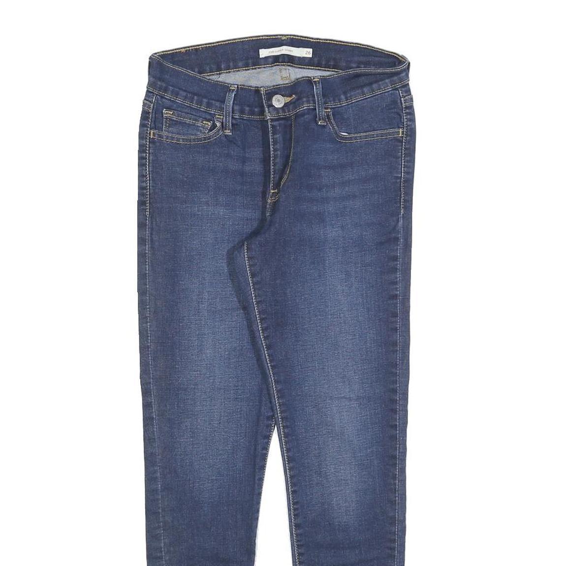 LEVI'S 710 Womens Jeans Blue Slim Skinny Denim Medium W26 L26 Stretch Cotton