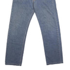 LEVI'S Mens Blue Regular Straight Denim Jeans W32 L32 Classic Cotton Button Fly