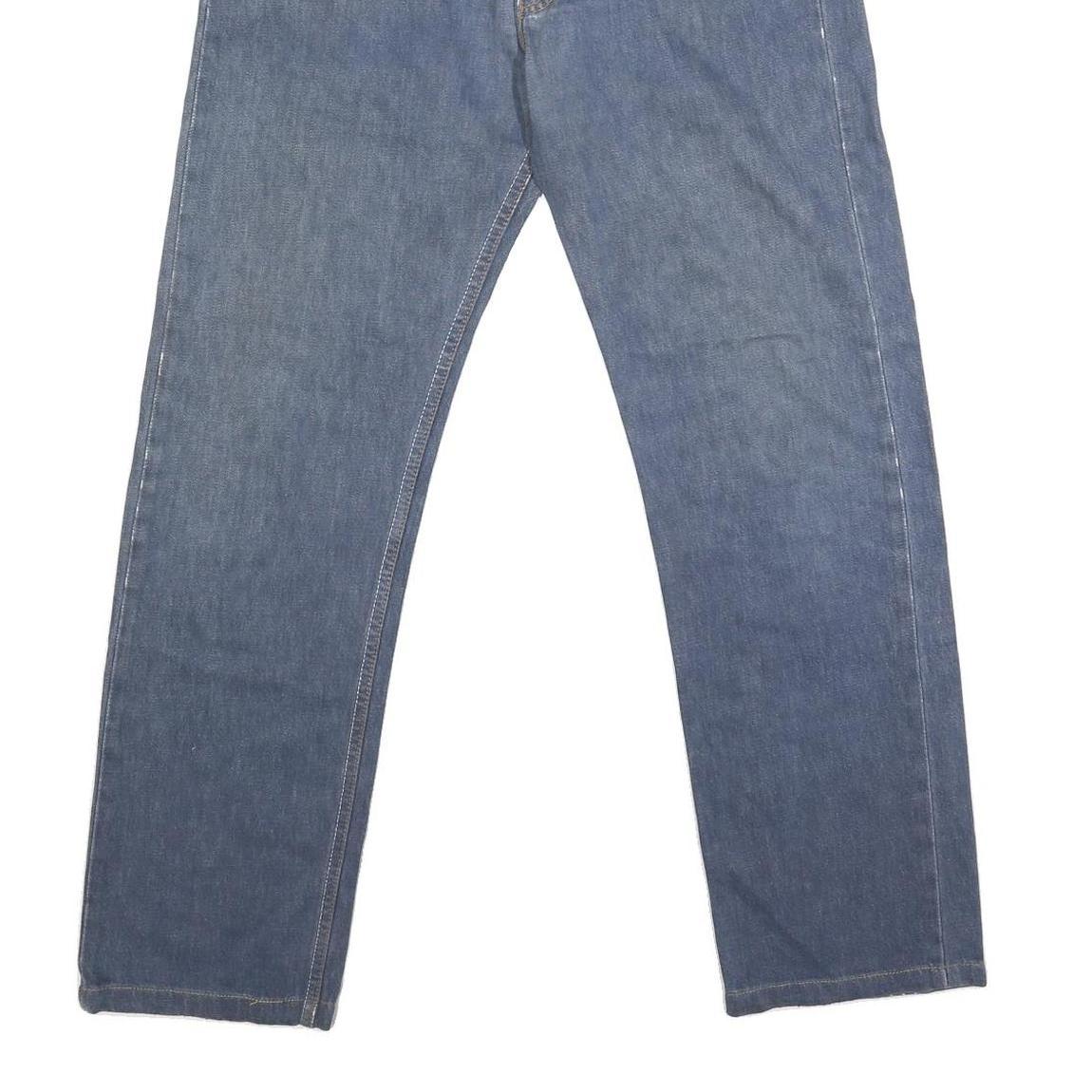 LEVI'S Mens Blue Regular Straight Denim Jeans W32 L32 Classic Cotton Button Fly