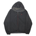 FILA Mens Black Zip Jacket XL Polyester Blend Plain Hooded Casual Sportswear