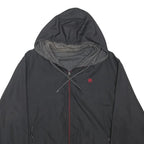 FILA Mens Black Zip Jacket XL Polyester Blend Plain Hooded Casual Sportswear