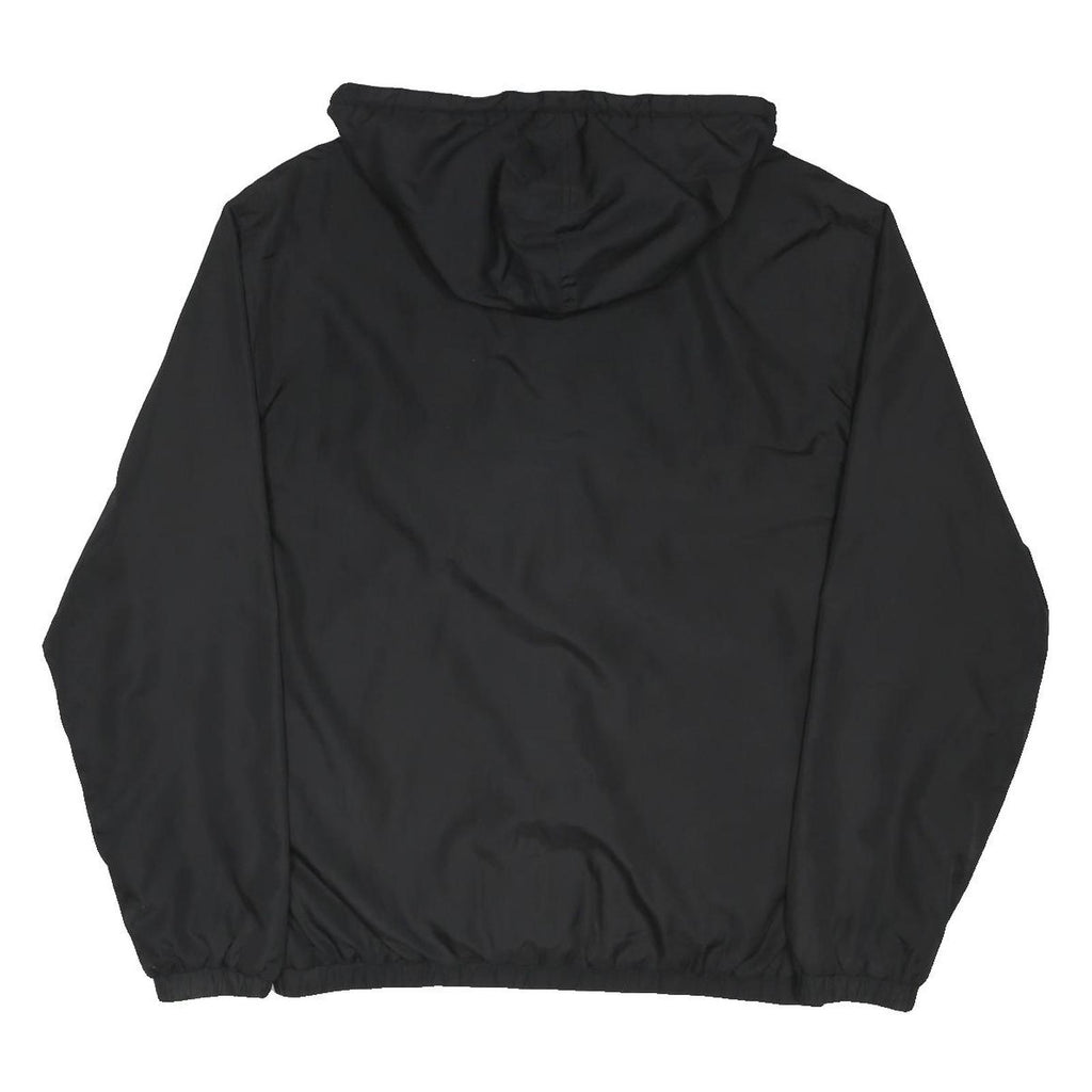 FILA Mens Black Zip Jacket XL Polyester Blend Plain Hooded Casual Sportswear