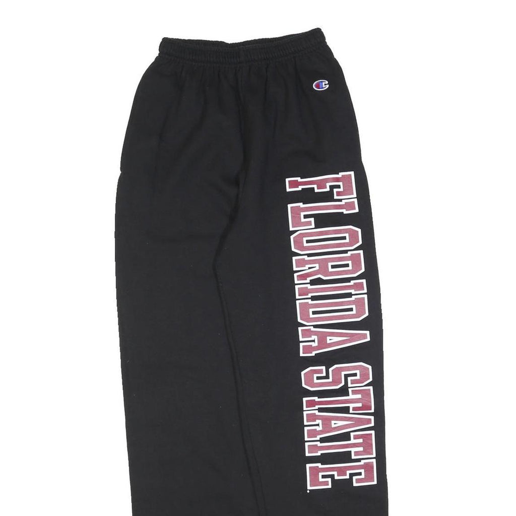 CHAMPION Womens Joggers Black Florida State Slim Tapered S W20 L30 Cotton Blend