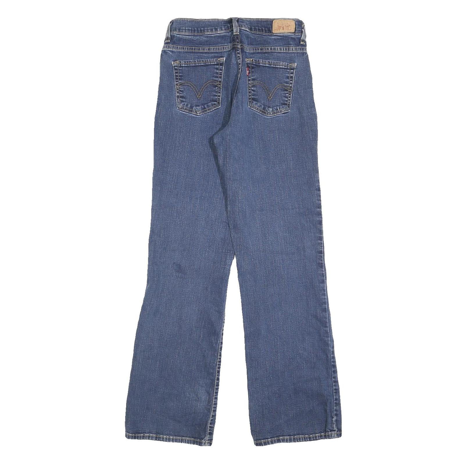 LEVI'S 512 Bootcut Womens Jeans Blue Slim Denim W26 L30 Classic Fit