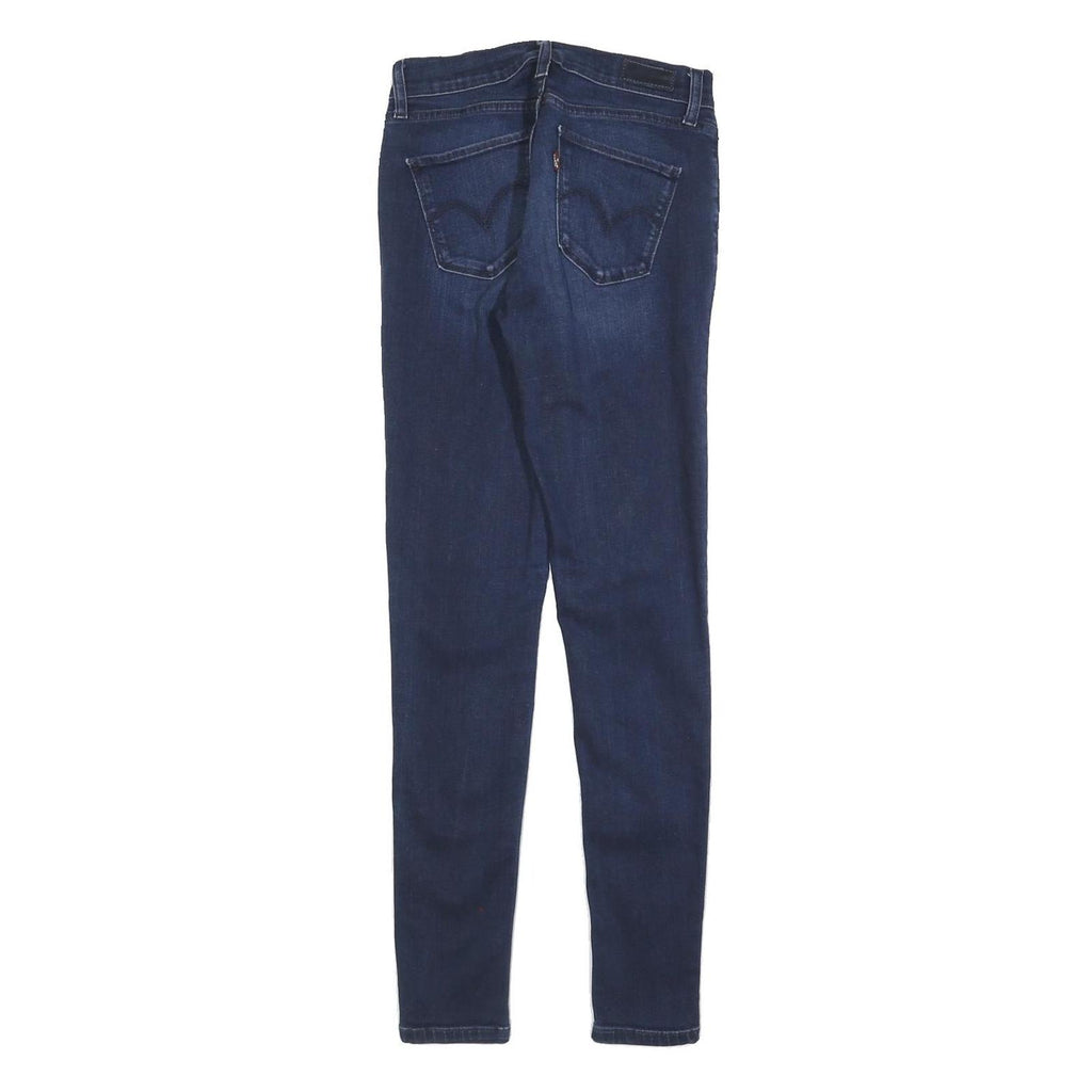 LEVI'S Womens Jeans Blue Slim Skinny Denim Medium W26 L30 Stylish Zip Closure