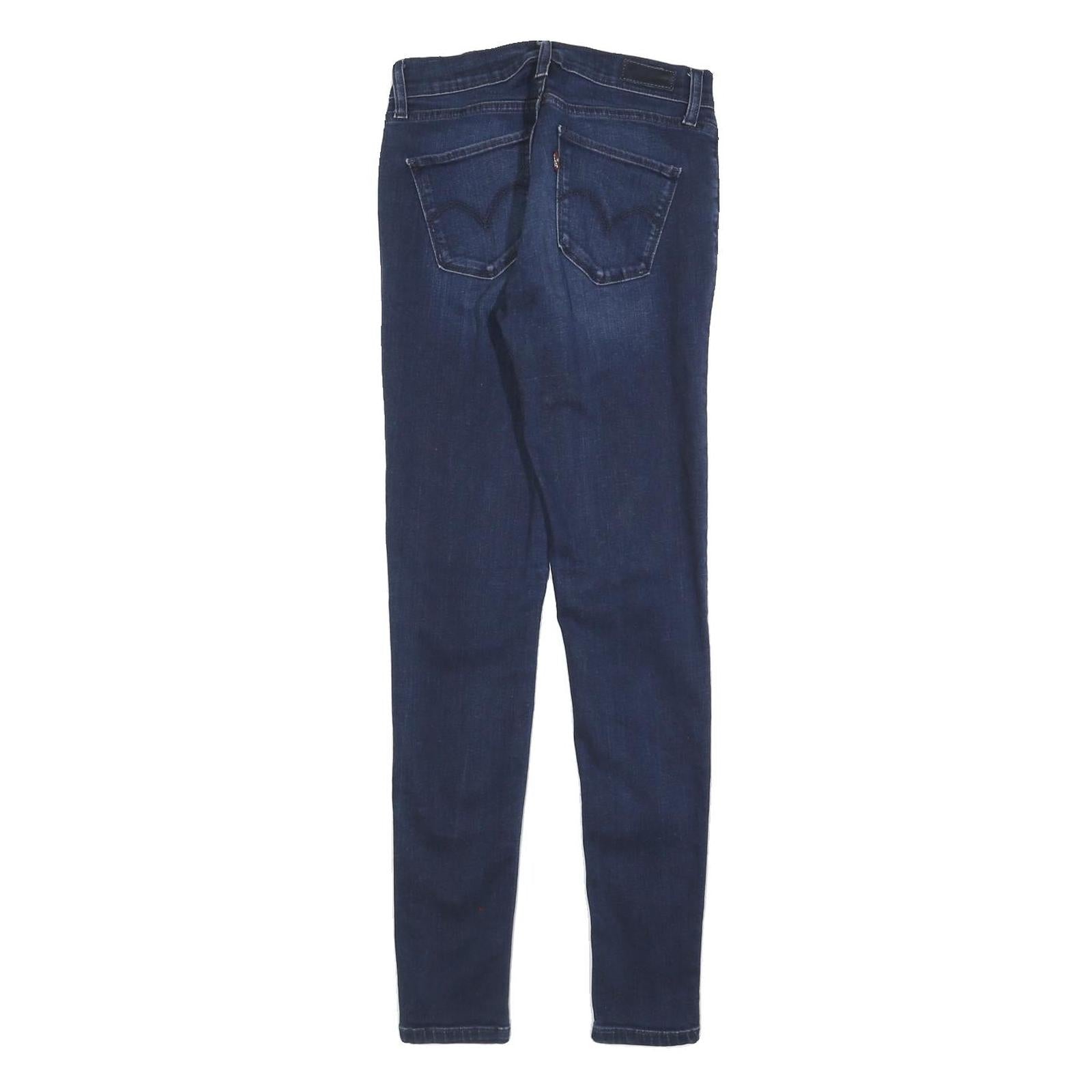 LEVI'S Womens Jeans Blue Slim Skinny Denim Medium W26 L30 Stylish Zip Closure