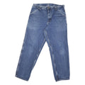 CARHARTT Mens Regular Fit Blue Denim Jeans W34 L29 Classic Cotton Zip Closure