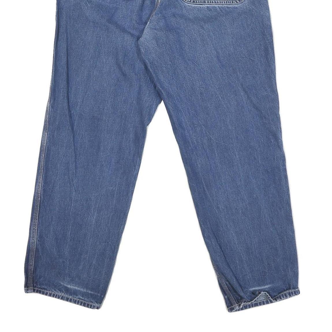 CARHARTT Mens Regular Fit Blue Denim Jeans W34 L29 Classic Cotton Zip Closure