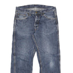 CARHARTT Mens Blue Regular Fit Straight Denim Jeans W32 L26 Button Closure