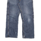 CARHARTT Mens Blue Regular Fit Straight Denim Jeans W32 L26 Button Closure