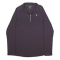 GYM & COFFEE Mens Black 1/4 Zip M Nylon Sleeve Sweatshirt Activewear