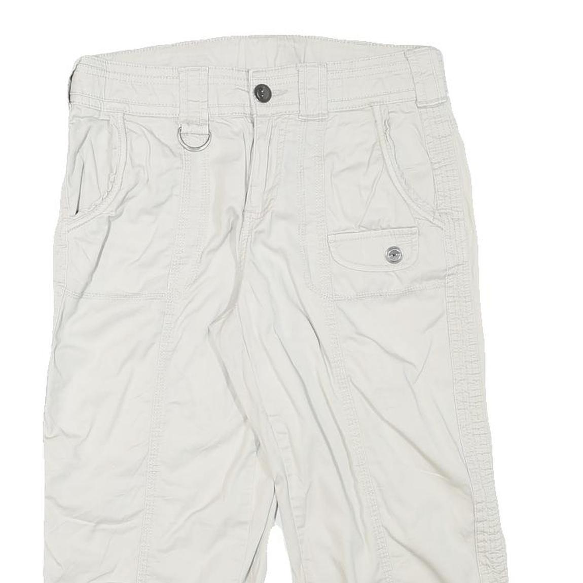 STYLE AND CO Womens Shorts White Casual Cotton Blend M W30 Functional Pockets