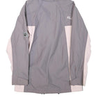 JACK WOLFSKIN Womens Grey & Pink Outdoor Jacket S Polyester Blend Zip Hooded