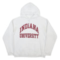ALSTYLE AMERICAN APPAREL Mens White Indiana University Hoodie M Cotton Blend