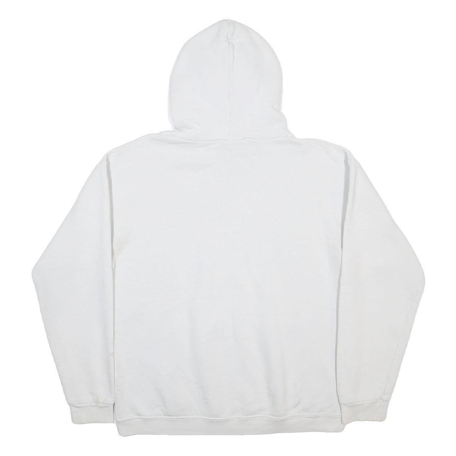 ALSTYLE AMERICAN APPAREL Mens White Indiana University Hoodie M Cotton Blend
