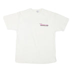 HANES Mens White Wandervogel Graphic T-Shirt L Short Sleeve Crew Neck Vintage