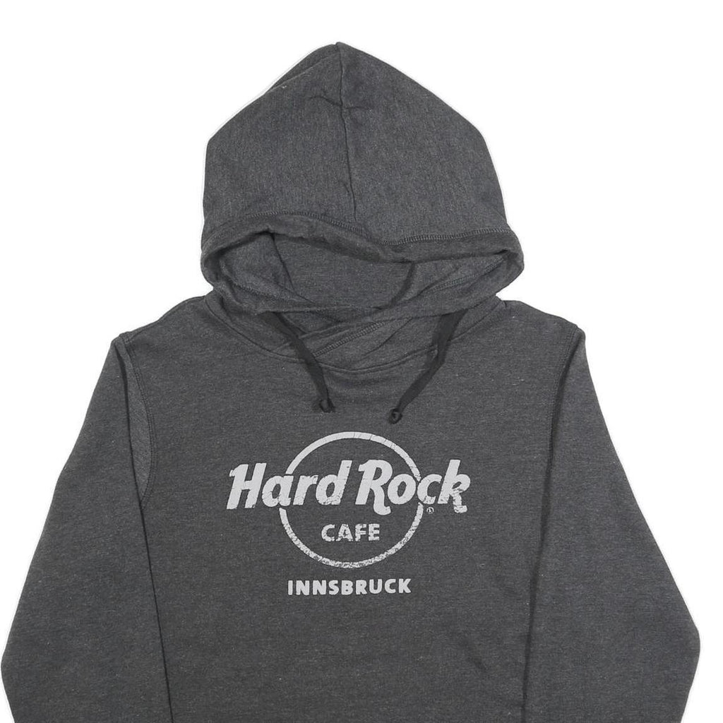 HARD ROCK CAFE Mens Grey Hoodie M Casual Cotton Blend Pullover Hooded Sweatshirt