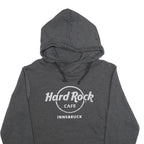 HARD ROCK CAFE Mens Grey Hoodie M Casual Cotton Blend Pullover Hooded Sweatshirt