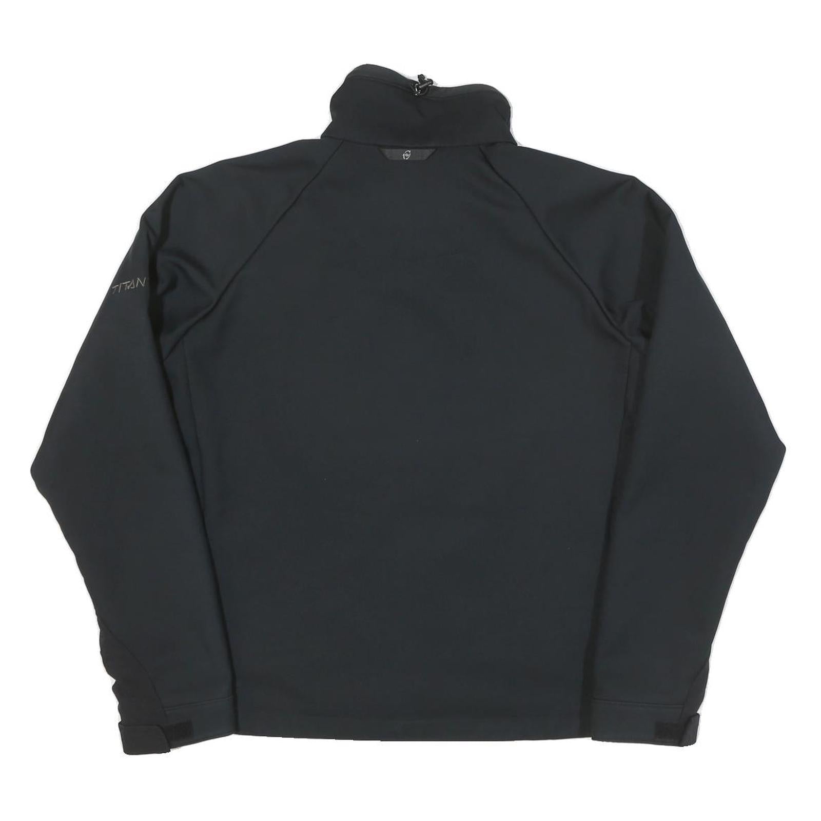 COLUMBIA Womens Black Softshell Jacket L Polyester Blend Zip Outdoor Lightweight