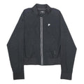 FILA Womens Black L Jacket Polyester Blend Zip Plain Lightweight Sportswear