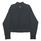 FILA Womens Black L Jacket Polyester Blend Zip Plain Lightweight Sportswear
