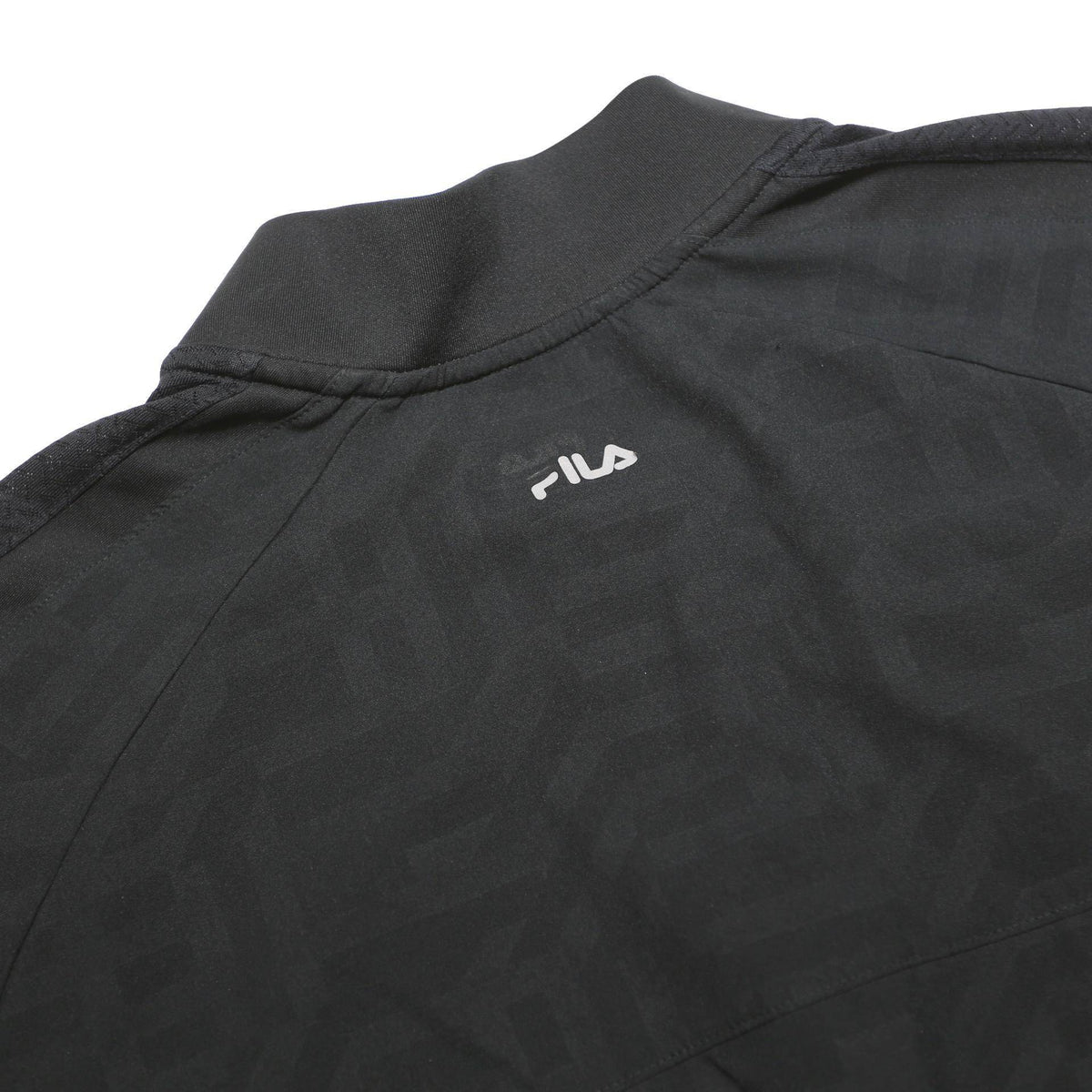 FILA Womens Black L Jacket Polyester Blend Zip Plain Lightweight Sportswear