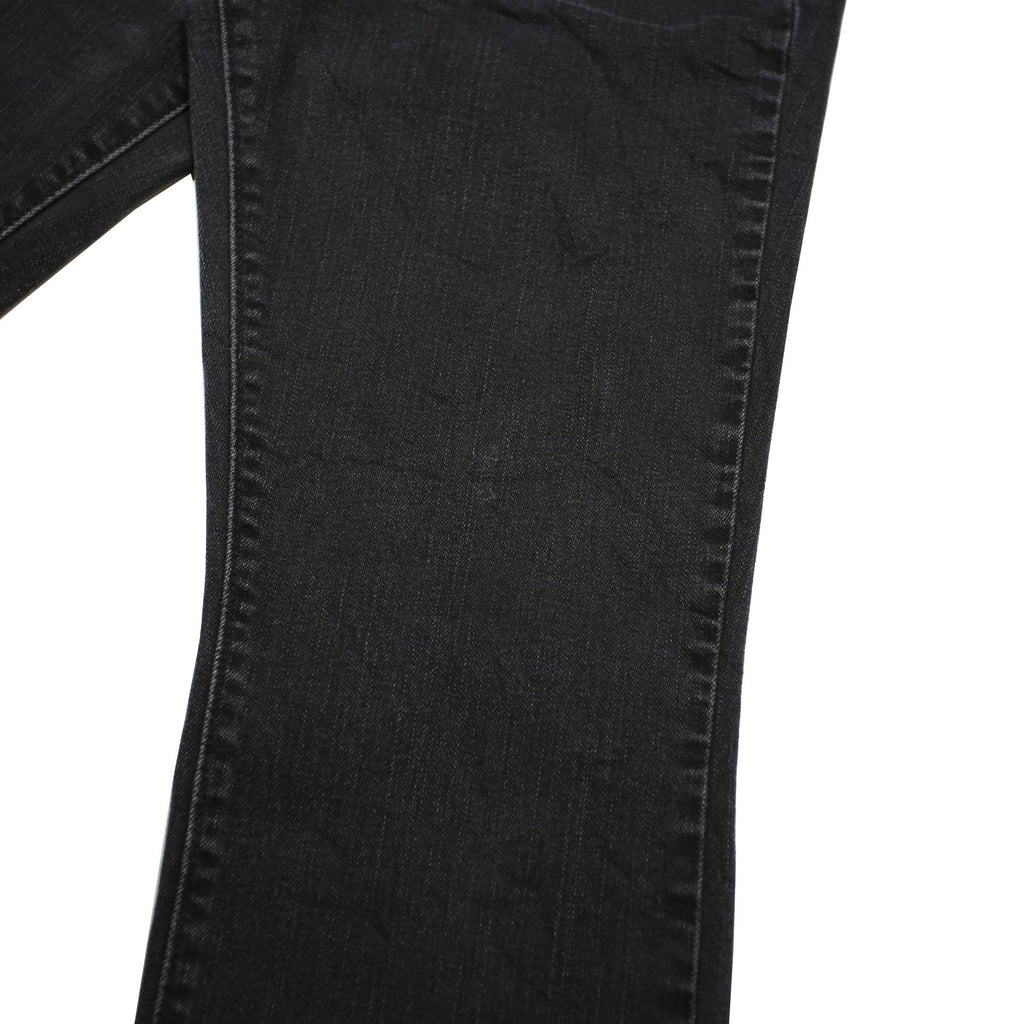 LEVI'S 505 Womens Black Regular Straight Denim W28 L28 Zip Cotton Blend Jeans