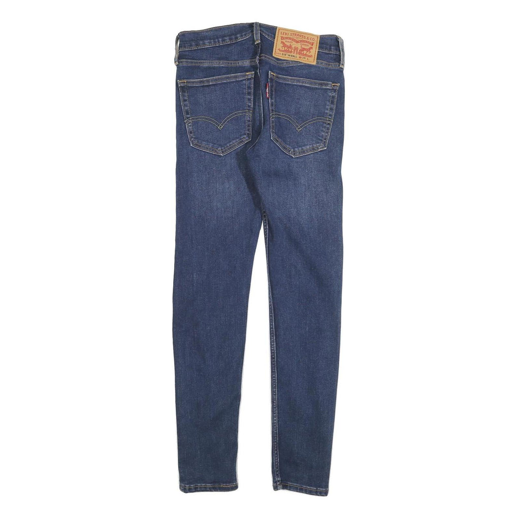 LEVI'S 519 Mens Slim Cotton Blend Denim Medium Blue Jeans W28 L30 Zip Closure
