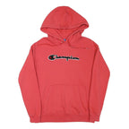 CHAMPION Mens Red Hoodie M Cotton Blend Pullover Sweatshirt