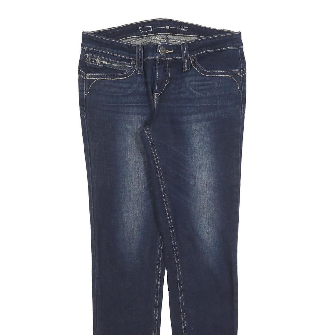 LEVI'S Womens Slim Blue Denim Medium Jeans W29 L32 Classic Zip Pockets
